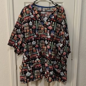 5 Plus Size Tafford Scrub Tops Holidays 5X 6X